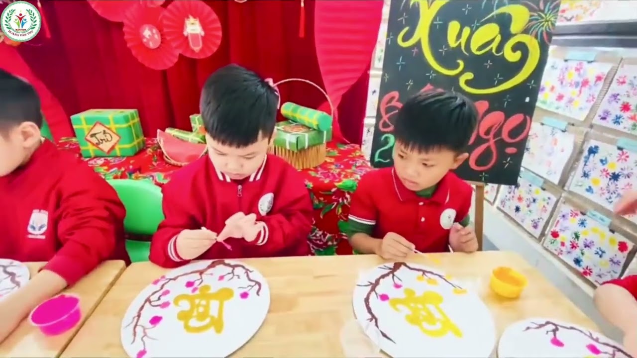 Trường MN Hoàng Văn Thụ: Bé vui đón Tết - Xuân yêu thương