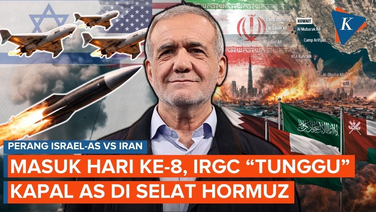 Fakta-fakta Perang Hari ke-8: Pezeshkian Minta Maaf, IRGC 