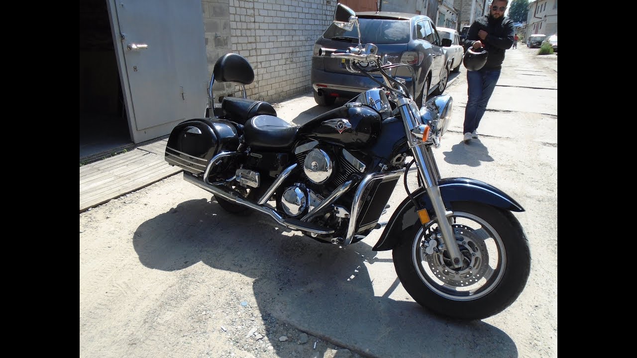 Kawasaki Vulkan 1500 - спинка, руль, и защита картера