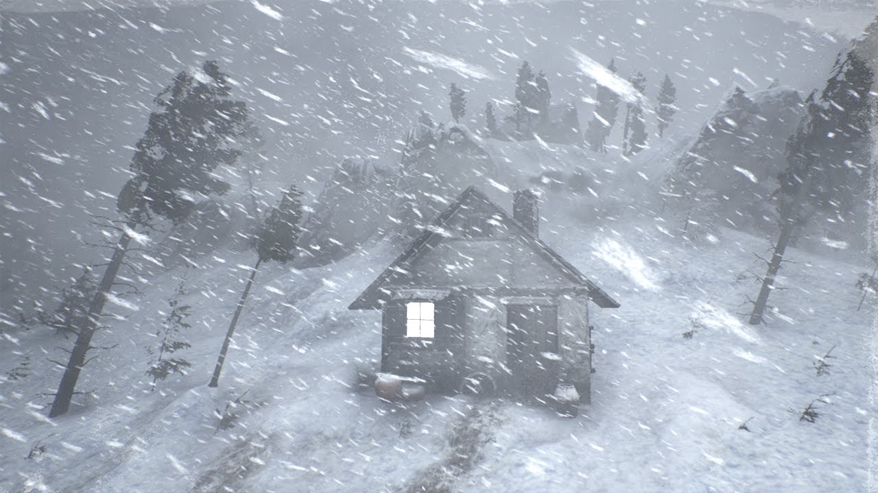 Howling Wind & Blowing Snow | Sounds for Sleep, Study & Relaxation | Relaxing Winter Ambience
