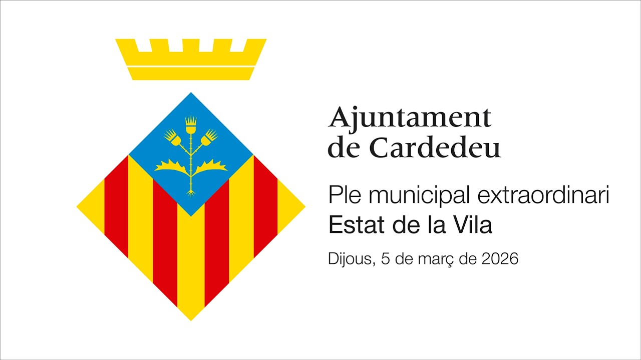 PLE MUNICIPAL EXTRAORDINARI ESTAT DE LA VILA | Dijous, 5 de març de 2026
