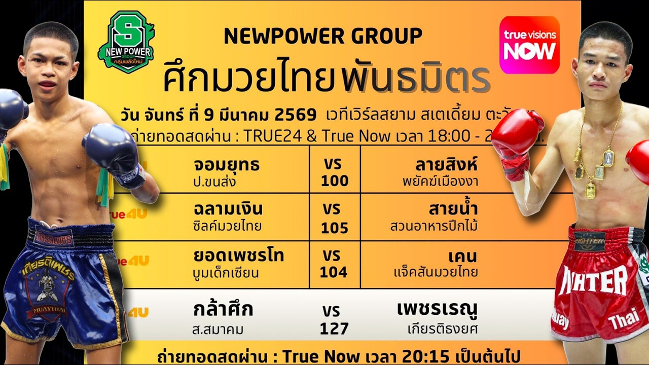 วิจารณ์ศึกมวยไทยพันธมิตร วันจันทร์ที่ 9 มีนาคม 2569 #ทีเด็ดมวย #วิเคราะห์มวย By พงษ์จิ