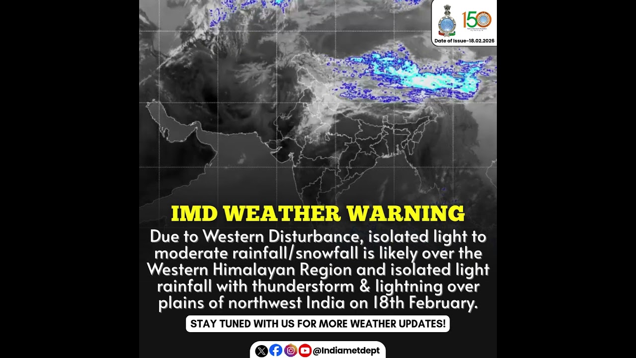 IMD Weather Warning 18 February, 2026