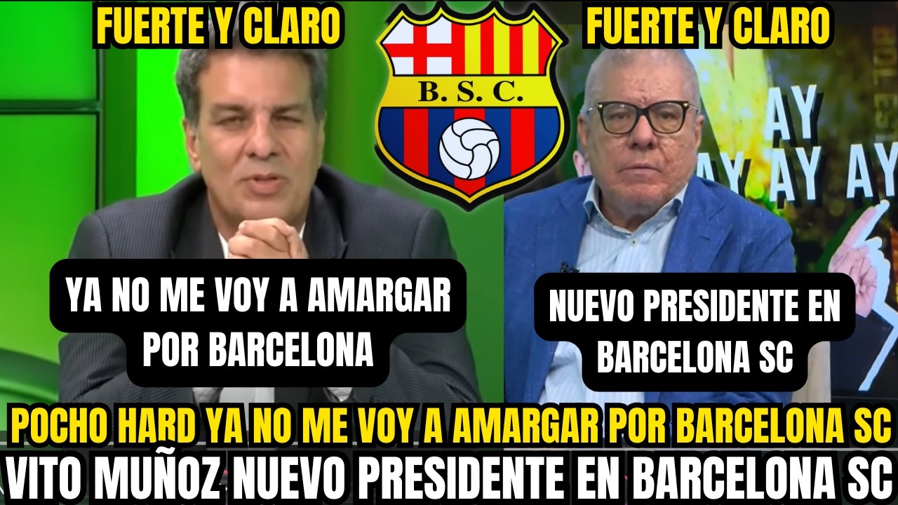 ⚠️ ESCÁNDALO EN BARCELONA SC POCHO HARB SE CANSA Y VITO MUÑOZ ASUME COMO NUEVO PRESIDENTE
