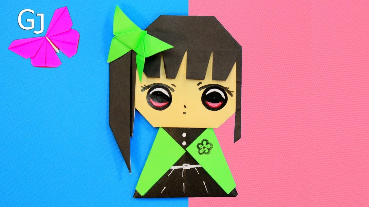 Кукла из бумаги своими руками / Origami Paper Doll / DIY Handmade
