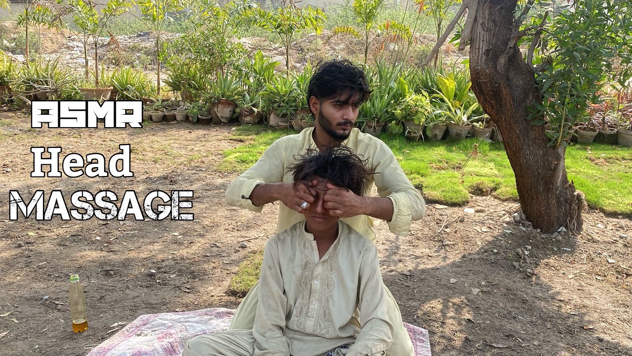 ASMR Head massage by young therapist