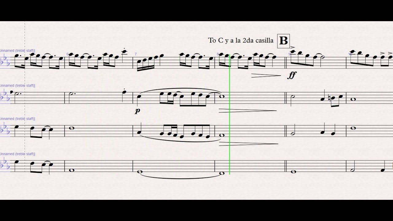 BAGDAD ROSALÍA 4 FLUTES- Sheet music