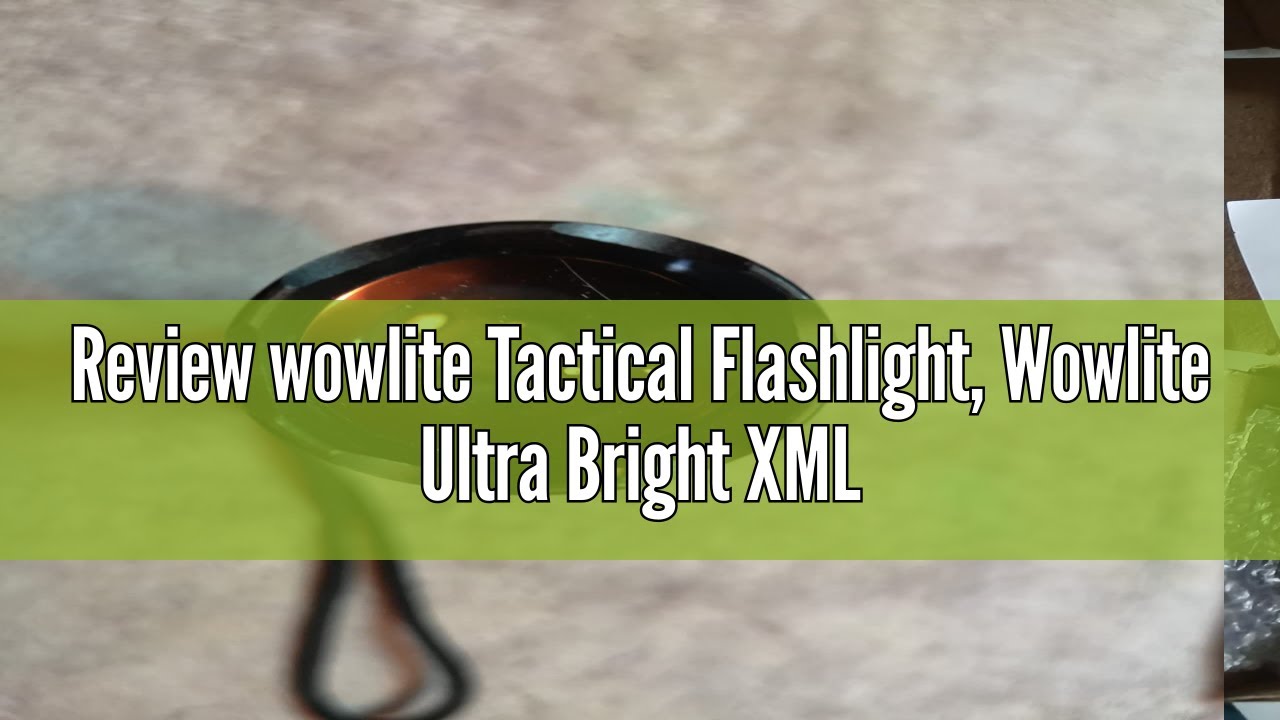 Review wowlite Tactical Flashlight, Wowlite Ultra Bright XML T6 LED Torch with 5 Light Modes & Adjus