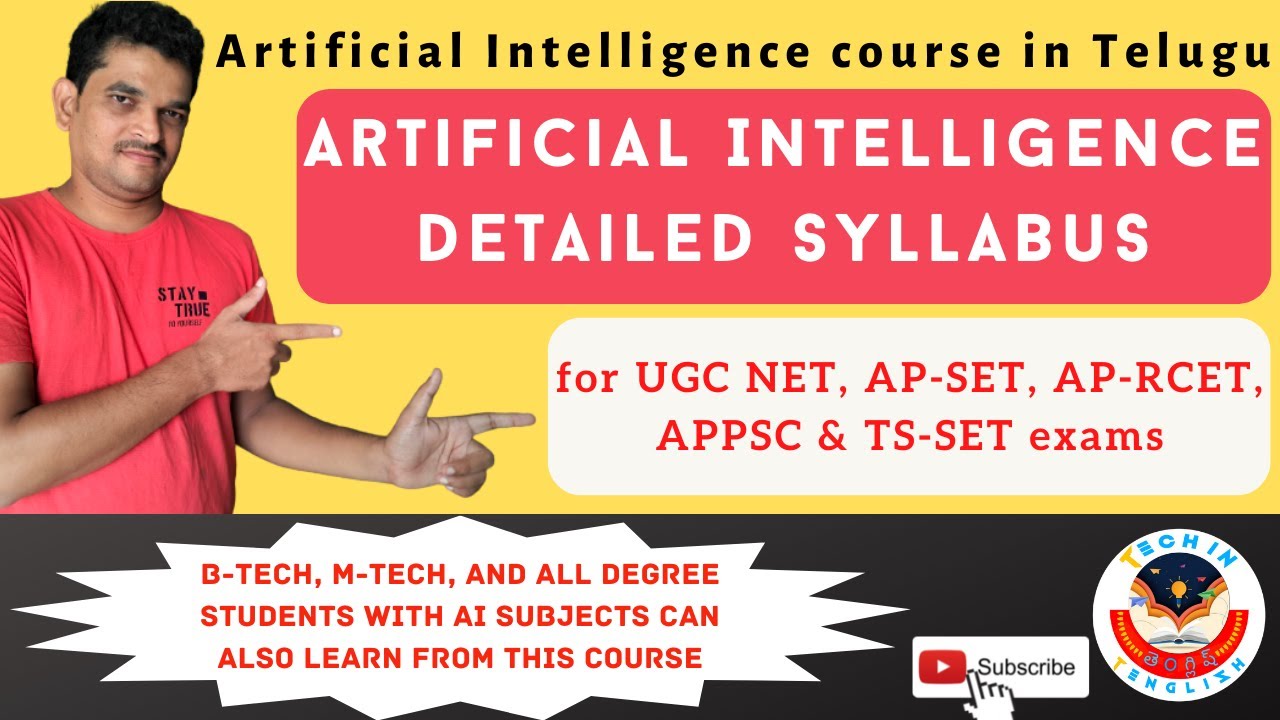 Artificial Intelligence Syllabus Discussion for UGC NET, AP-SET, AP-RCET, APPSC & TS-SET exams.
