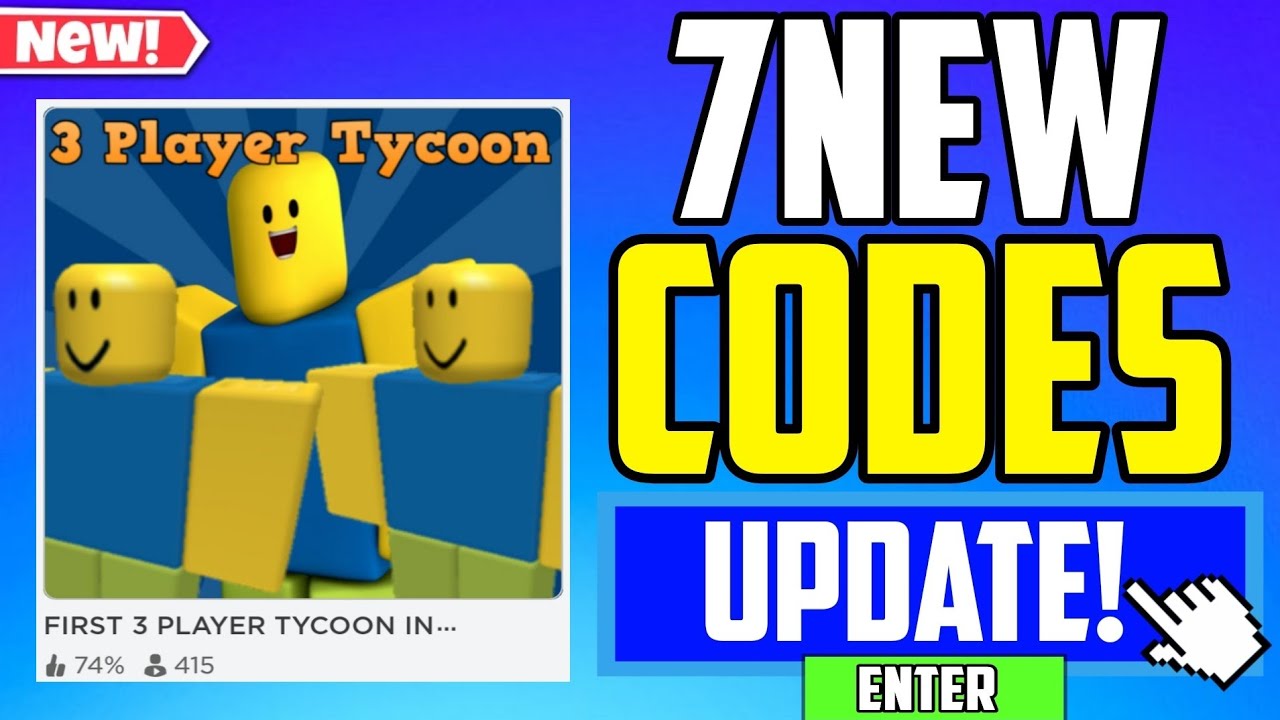 *SECRET UPDATE!* | FIRST 3 PLAYER TYCOON IN ROBLOX! CODES 2023
