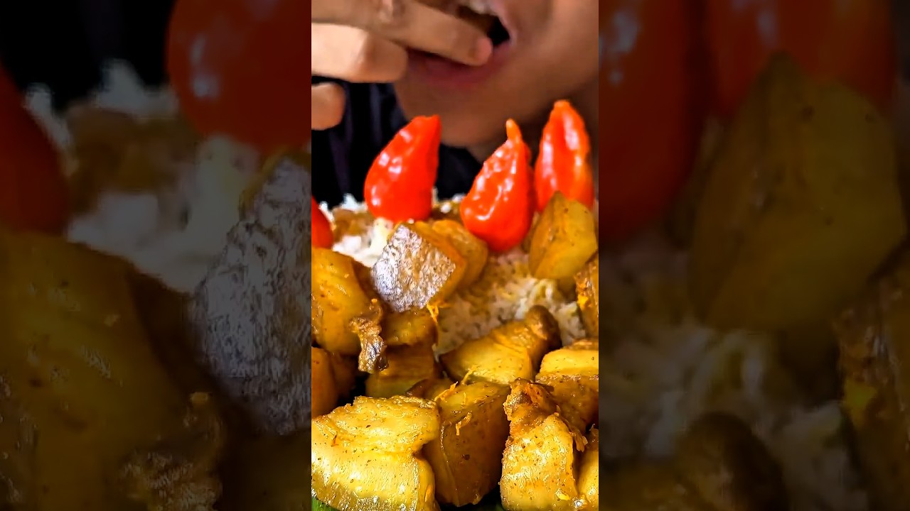 Pork with King Chilli #pork #mukbang #eating #shorts #treanding #viralshorts