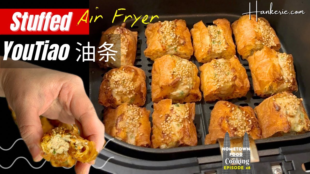 Air Fryer Stuffed Youtiao 油条 (Chinese Donut) Recipe