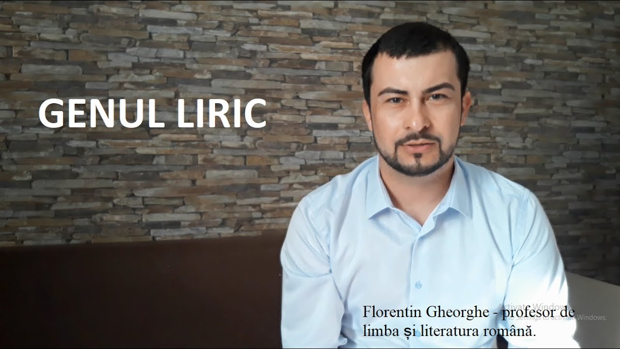 Genul liric - Profu'