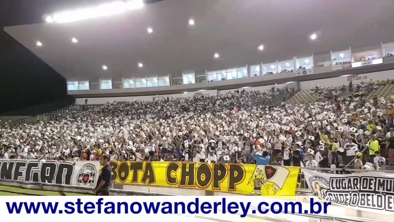 Torcida do Botafogo-PB fazendo a festa
