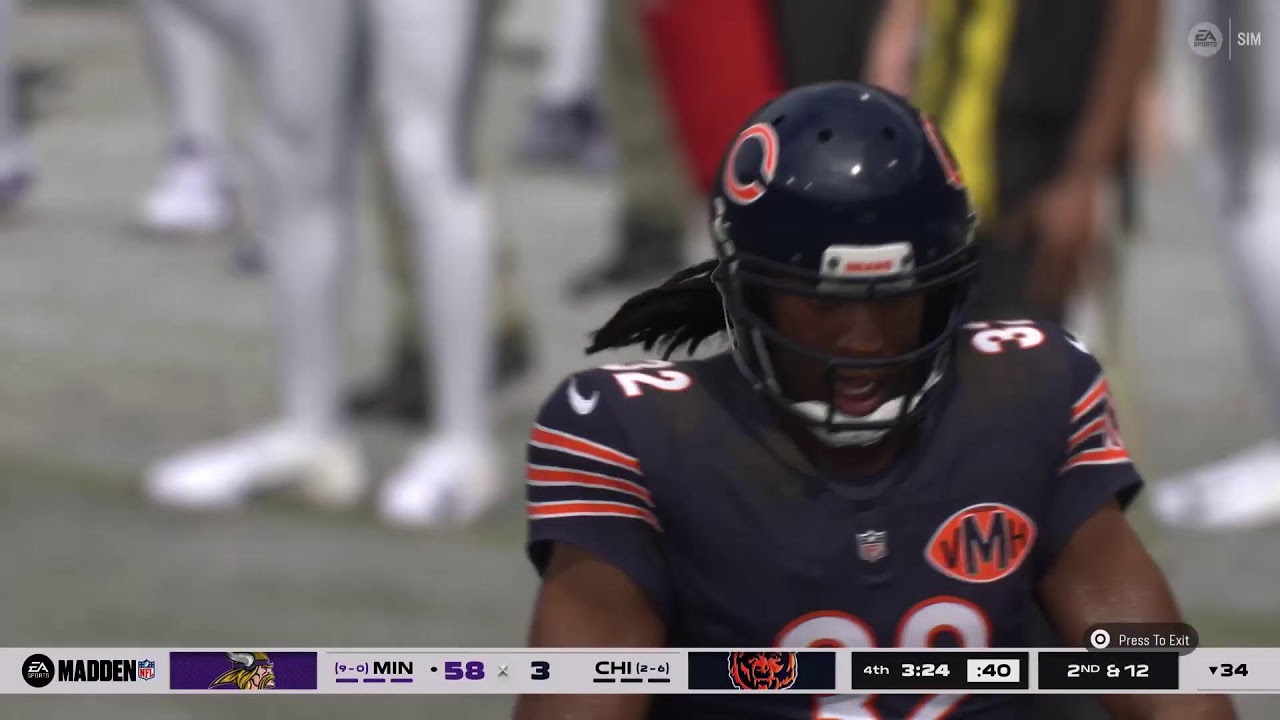 Madden 26 Kinetik Pro Sim Minnesota Vikings at Chicago Bears