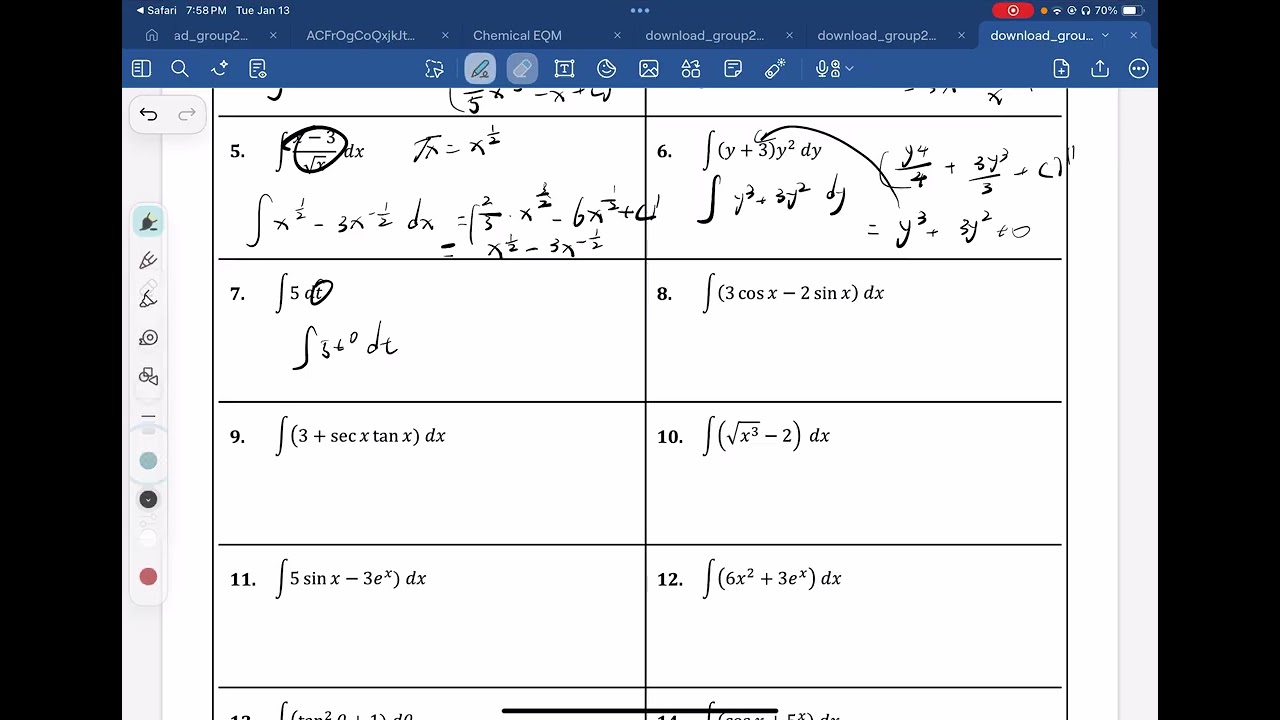 Direct Calculation for Simple Integral