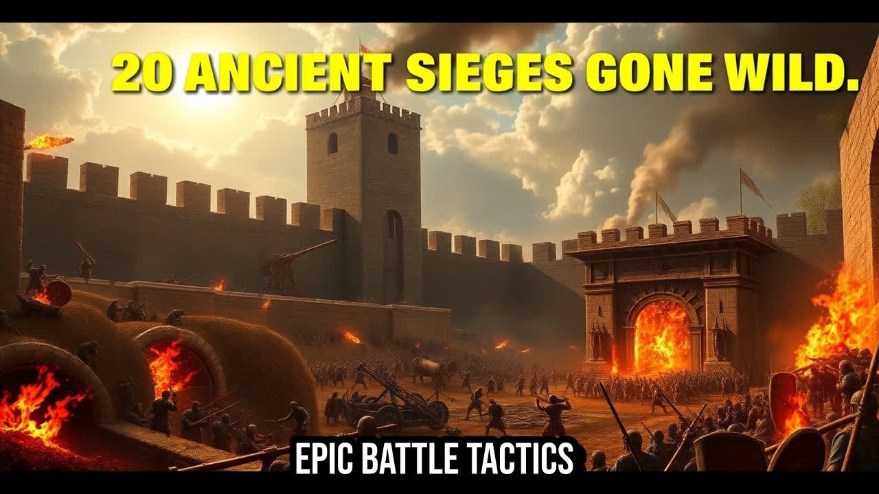 20 INSANE STRATEGIES From Ancient Siege Warfare: Walls, Tunnels, and Treachery Explained | Military