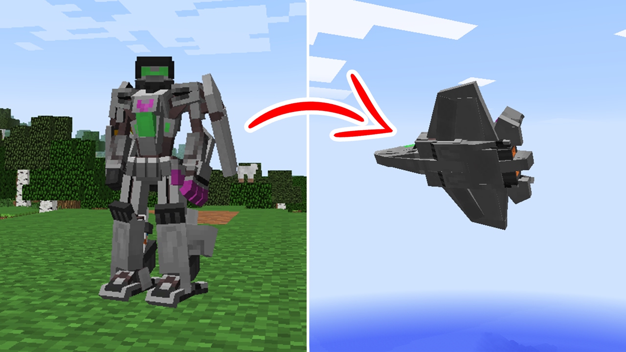 ZIEKE TRANSFORMERS IN MINECRAFT!