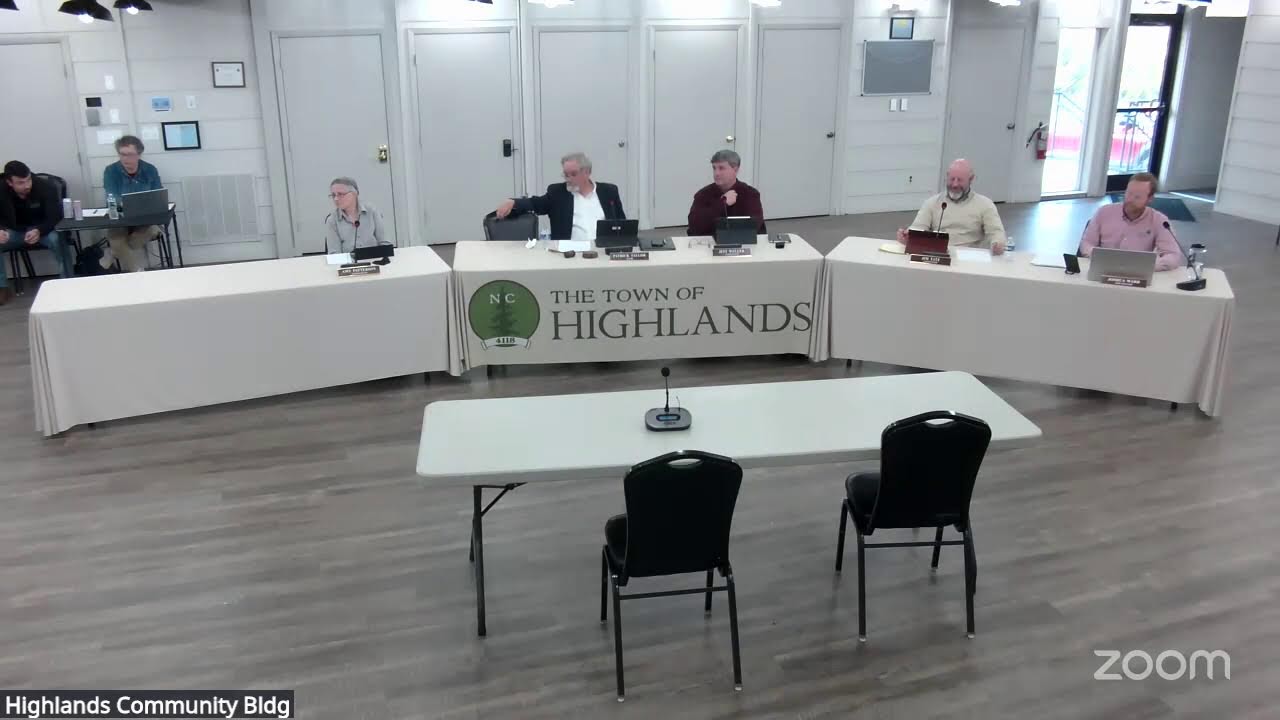 Town of Highlands Regular Board of Commissioners Workshop - March 19, 2026