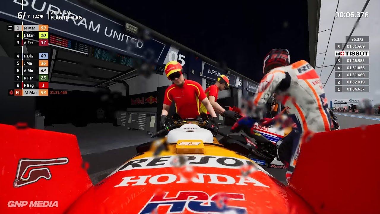 MotoGP 23 - Flag to Flag Race - Marc Marquez - 7 Laps - Fuel Management - Chang Circuit - Gameplay