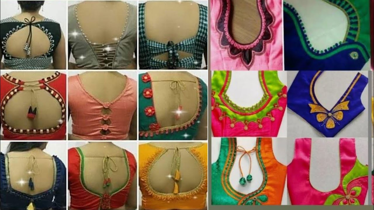 Trending 🎉New blouse back neck design latest blouse Sleeves design बाजू मैं खूबसूरत डिजाइन neck 