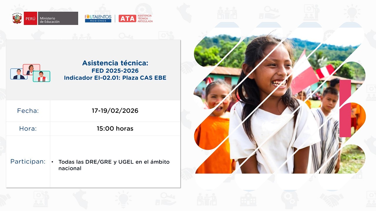 Asistencia técnica: FED 2025-2026Indicador EI-02.01: Plaza CAS EBE
