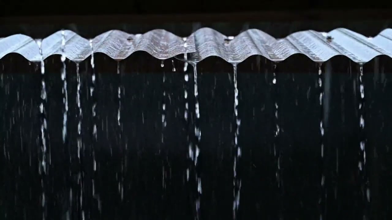 Rain on Tin Roof Sounds for Deep Sleep & Relaxation | 4K Rain Ambience