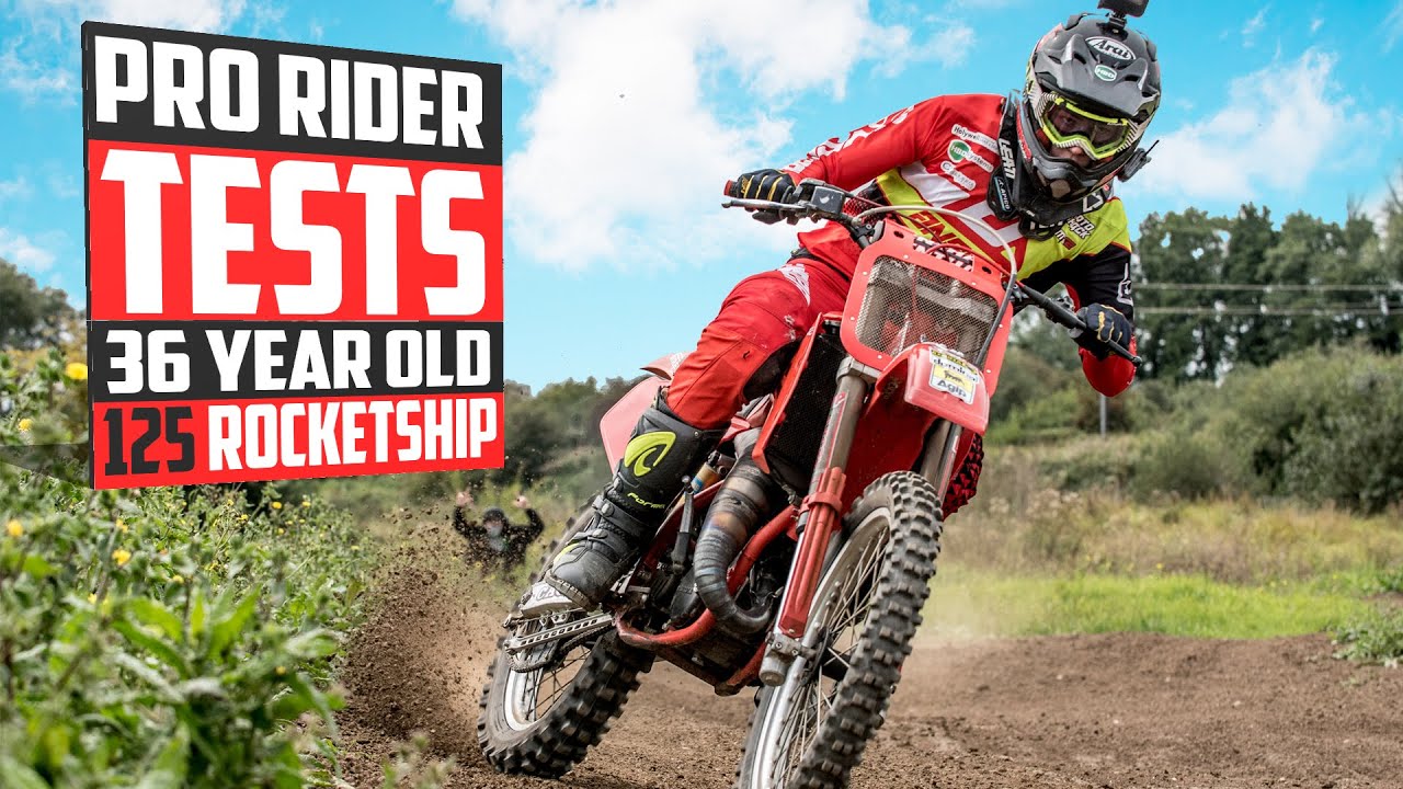 Pro Rider Tests a 36-Year-Old Italian 2 Stroke Dirt Bike!