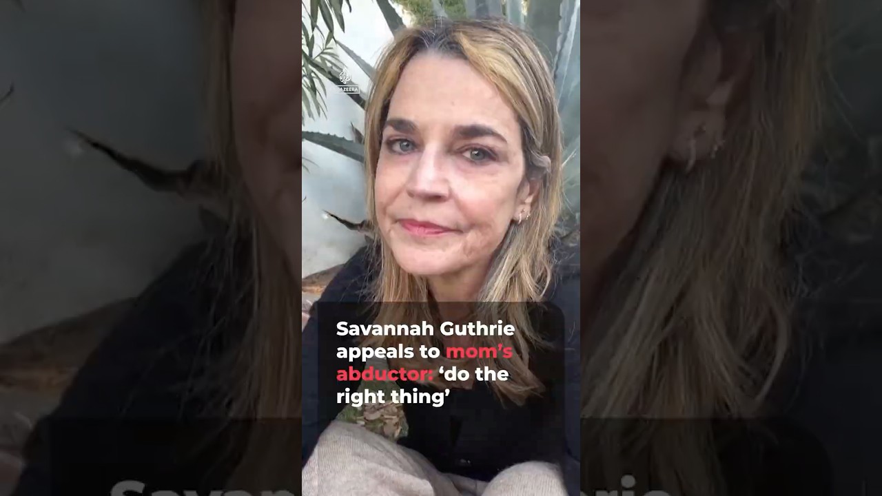 Savannah Guthrie appeals to mom&rsquo;s abductor: &lsquo;It&rsquo;s not too late&rsquo; | AJ #shorts