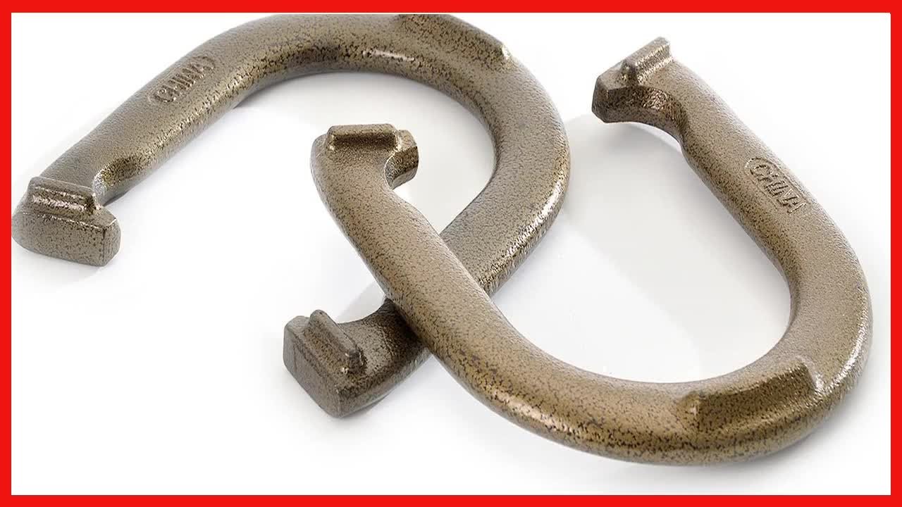 Franklin Sports Horseshoe Set - Steel Horseshoes and Stakes - Official Size and Weight