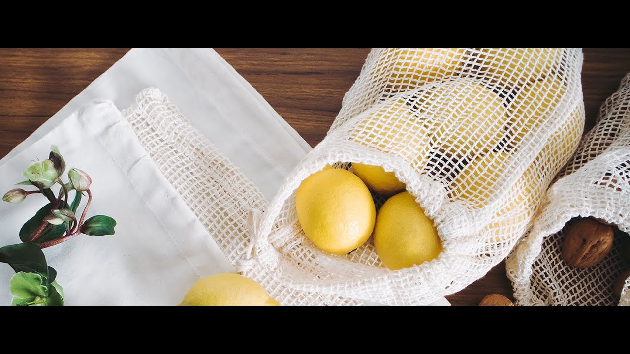 Mesh Bags For Vegetables | Reusable Grocery Bag | Cotton Drawstring Bags | All Cotton and Linen