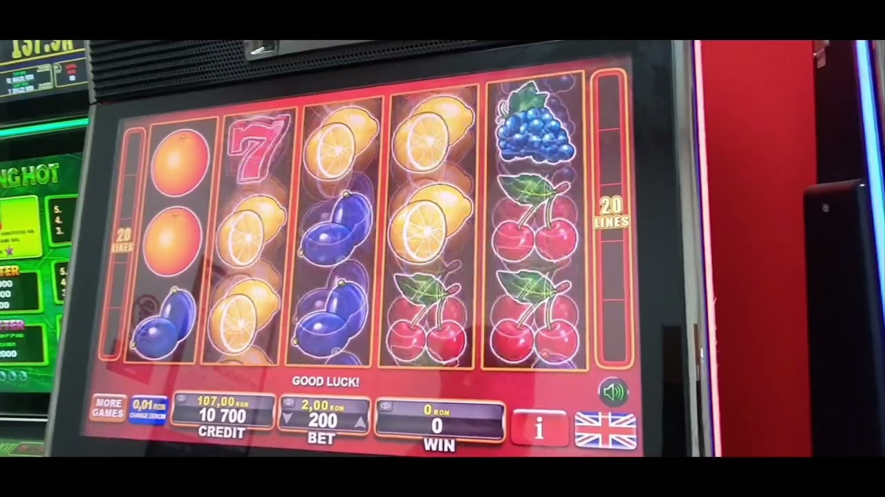 20 SUPER HOT FRUITS  SLOT MACHINE- PĂCĂNELE