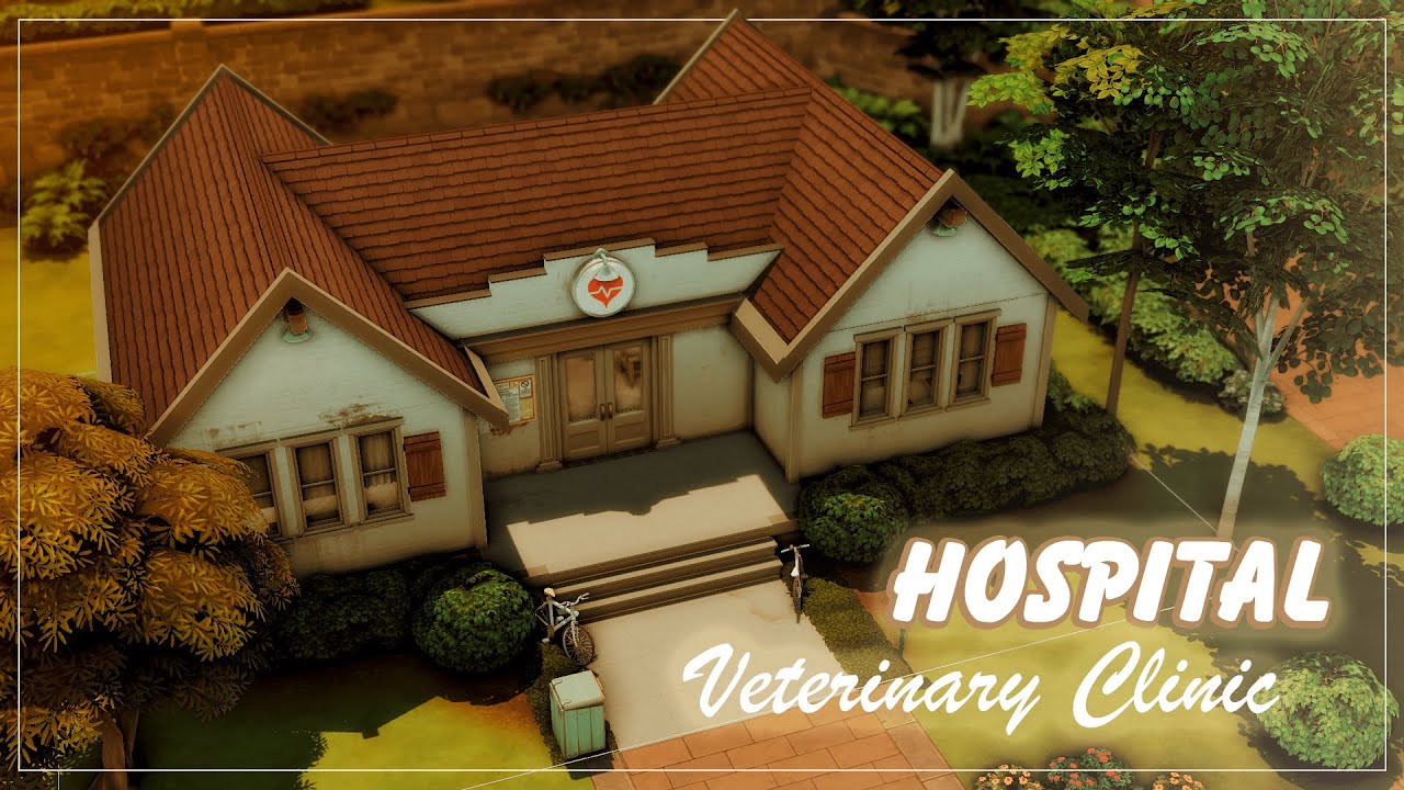 🌺Сельская БОЛЬНИЦА + Вет.Клиника | Постройка на скачку NO CC | TS4