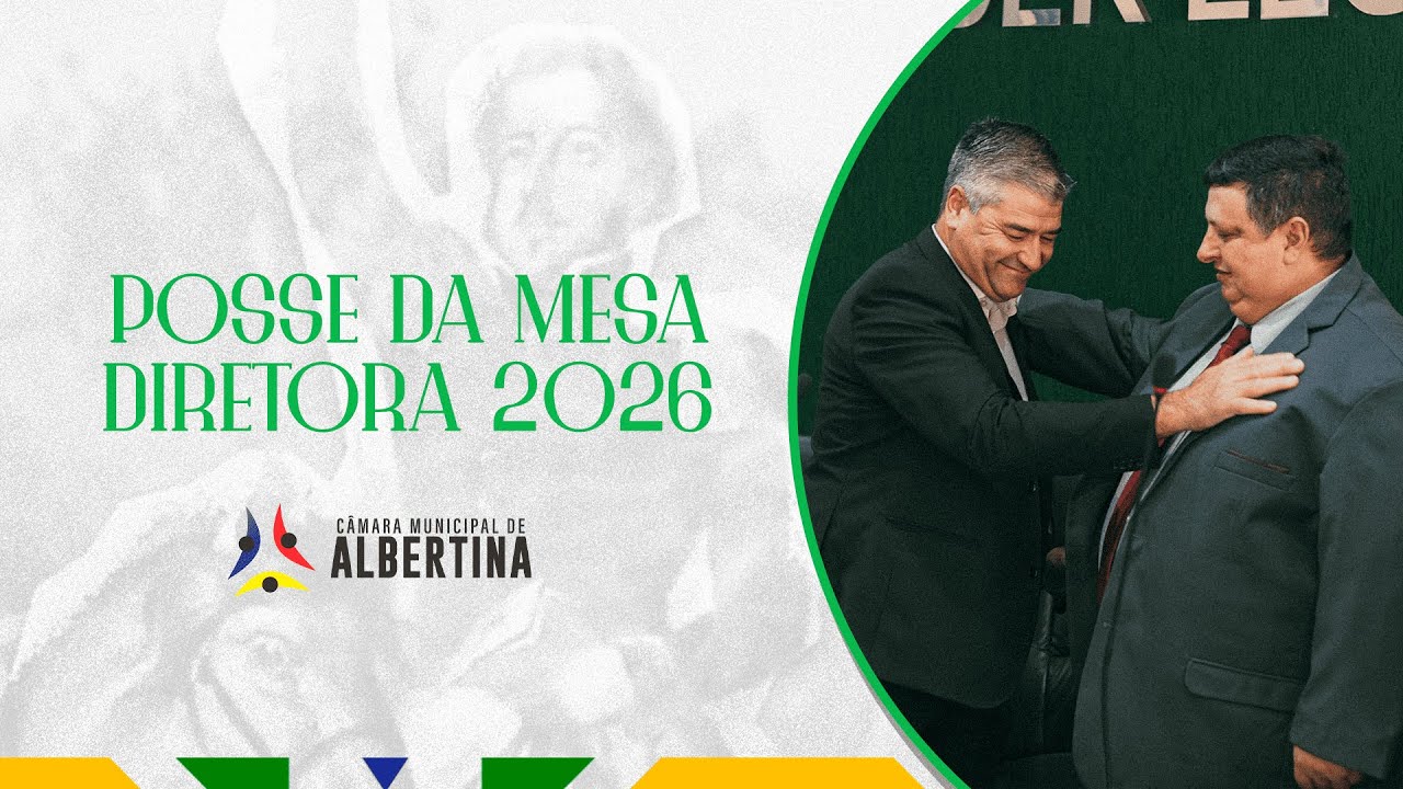 🎖️ Sessão Solene de Posse da Mesa Diretora para o Exercício de 2026