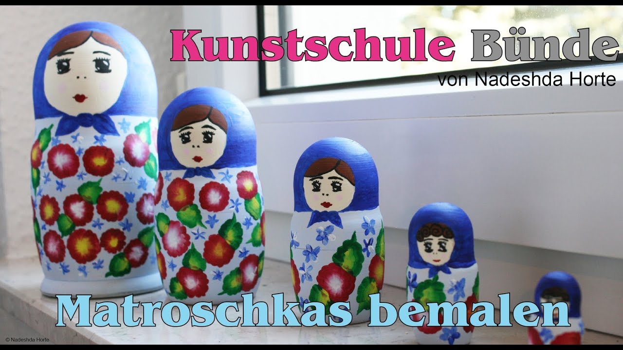 Matroschkas bemalen mit Kindern