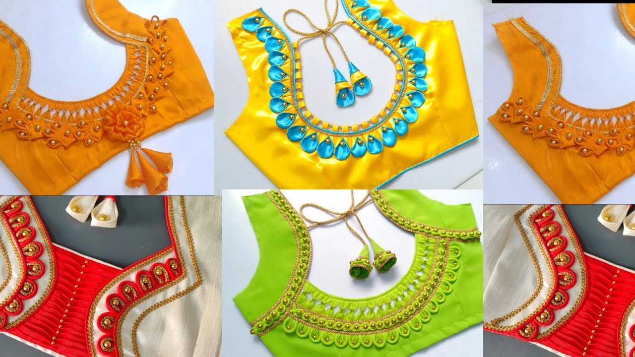 Latest model blouse designs| new designer blouse back neck designs | blouse cutting and Stitching