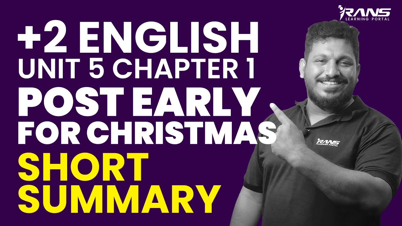Plus Two English: POST EARLY FOR CHRISTMAS Shot Summary Malayalam | Shafi Sir | Rans