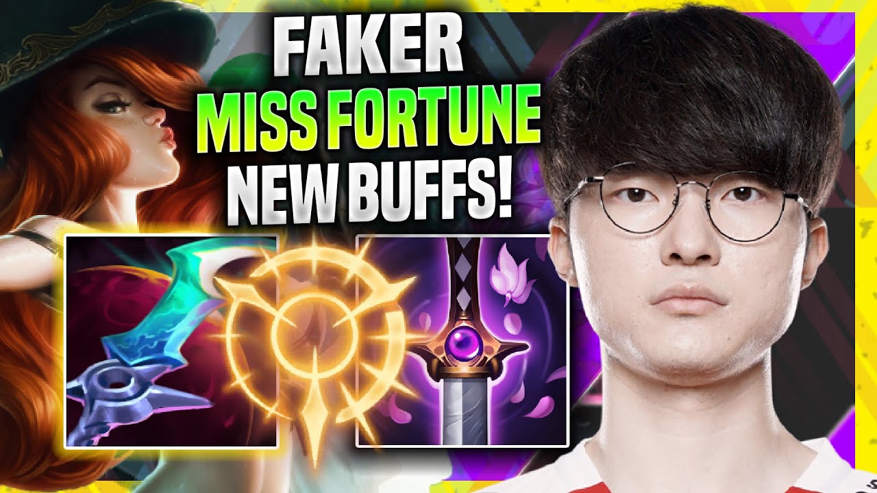 FAKER TRIES MISS FORTUNE WITH NEW BUFFS! - T1 Faker Plays Miss Fortune ADC vs Varus! | Season 11