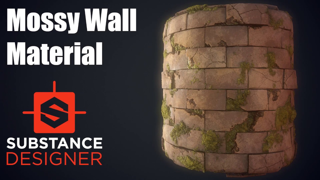 Substance Designer #9 - Mossy Wall Material