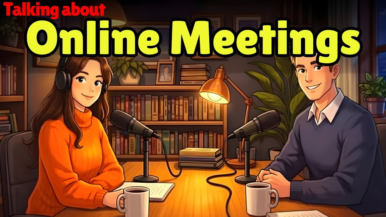 How to Talk About Online Meetings Like a Native | Real English Conversation Practice