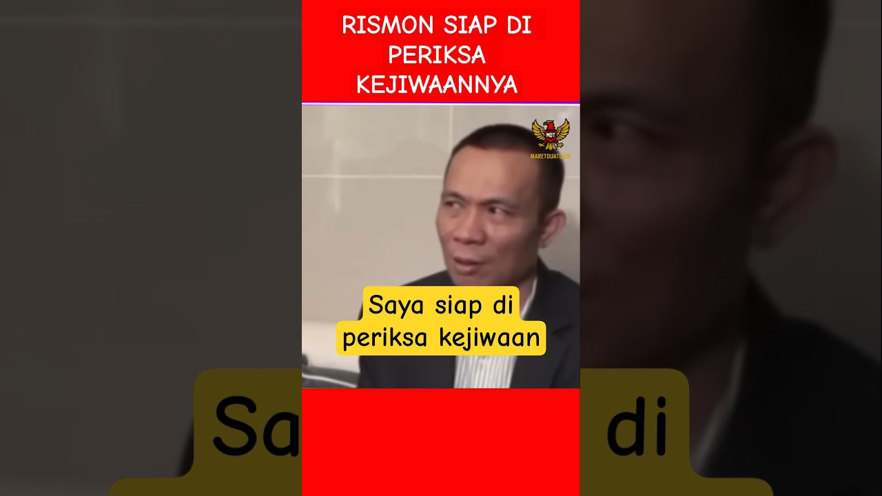 RISMON SIANIPAR SIAP DI PERIKSA KEJIWAANNYA..!!