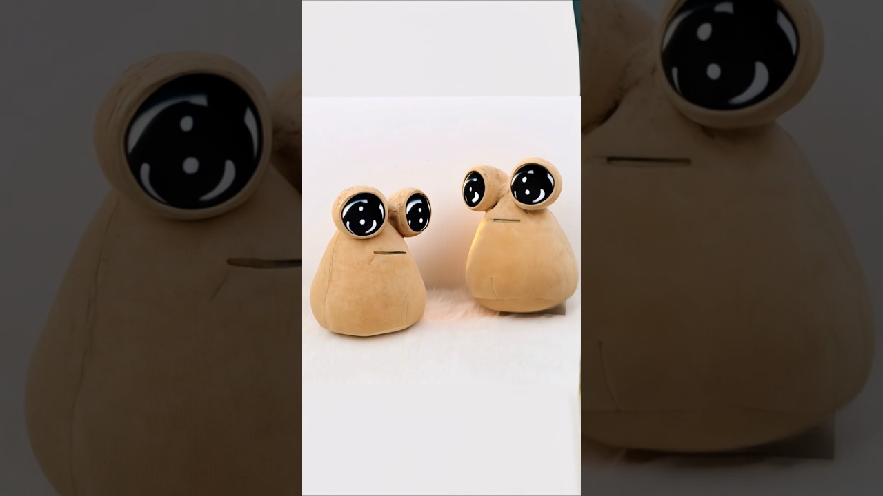 Pou in Real Life 🥰💕| #pourevenge #sadpou #plushtoys #pou  #unboxing #satisfying #asmr