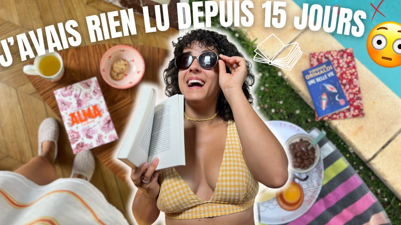24h pour me remettre à LIRE ☀️📖 vlog d'été et de lecture sous le soleil