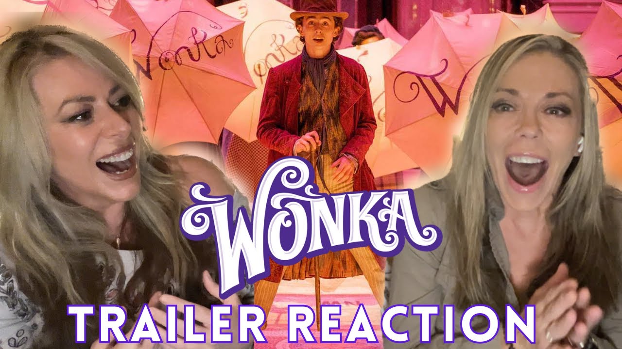 WONKA Official Trailer Reaction | HAPPY TEARS | SURPRISING ANGELA WITH THIS TRAILER