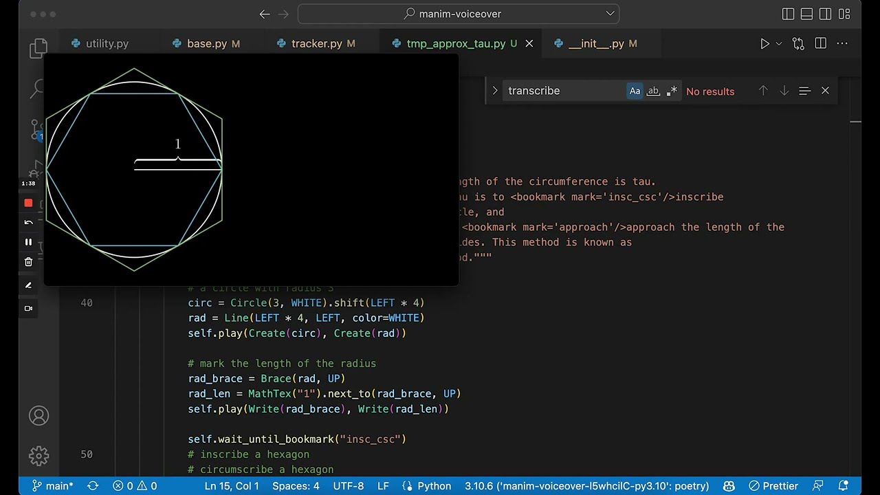 Manim Game Changer: Record voiceovers directly in Python! (Produce 2x faster)
