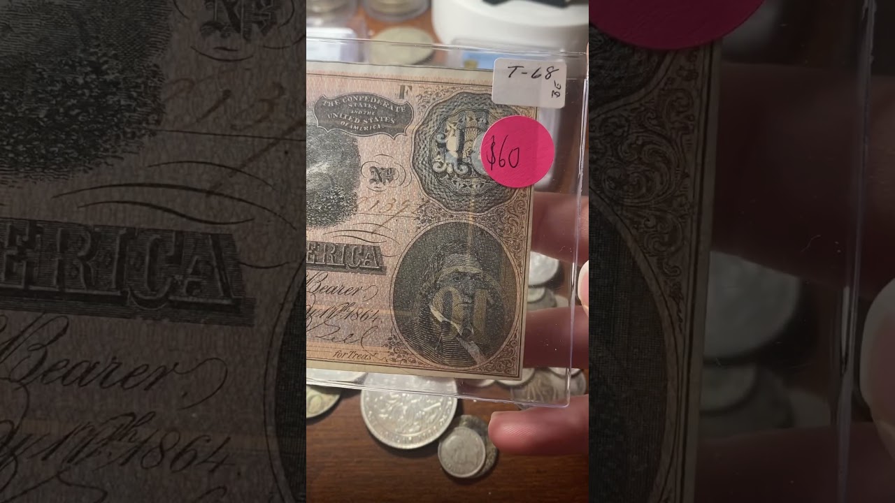 Civil War Currency Used by the Confederacy Worth $60