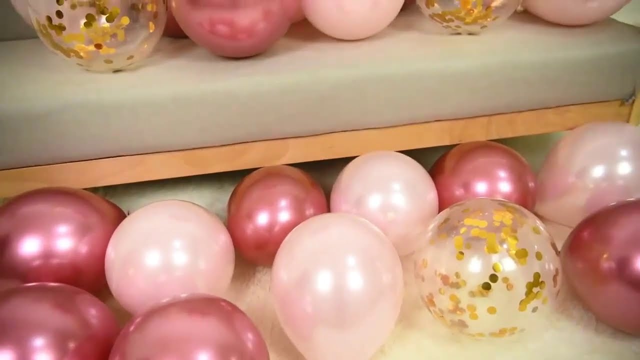 Rose Gold Balloons + Confetti Balloons Parties Graduation Wedding Decorations