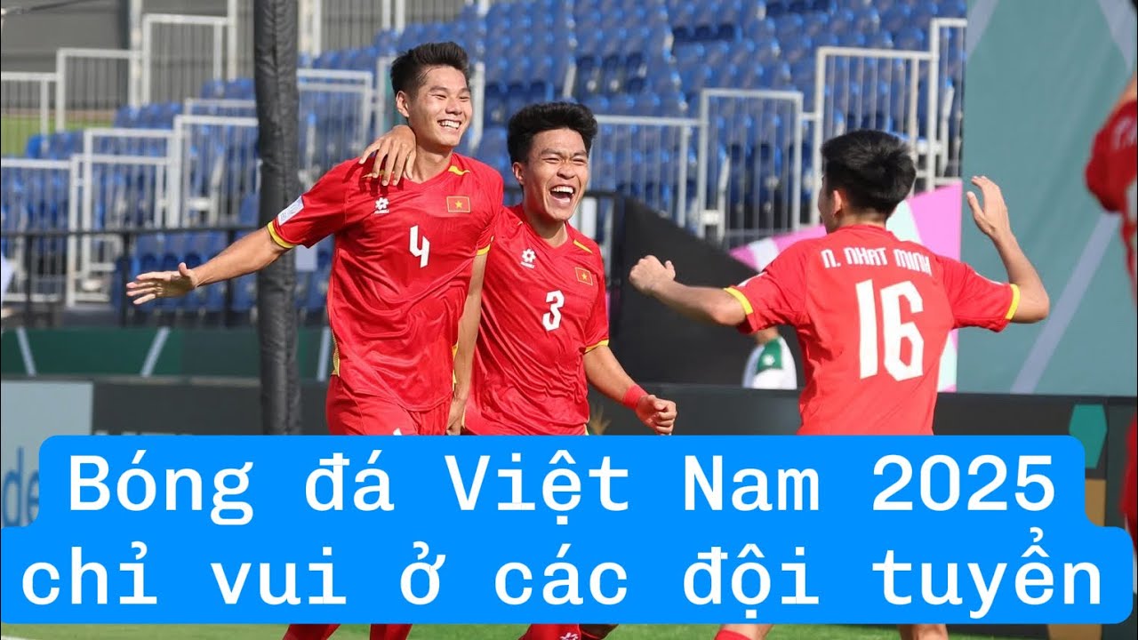 Bóng đá Việt Nam năm 2025 chỉ VUI ở cấp đội tuyển