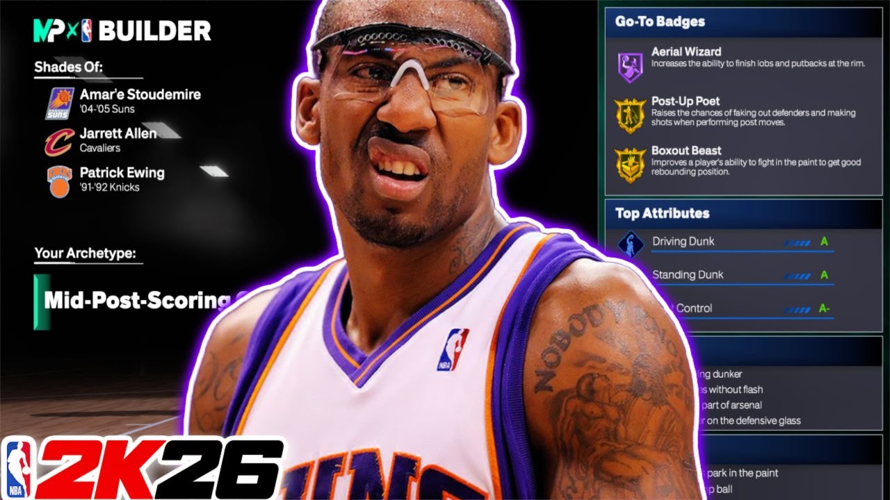 Best *PRIME* AMARE STOUDEMIRE Build in NBA 2K26