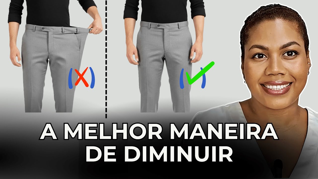 Como APERTAR CINTURA De Calça SOCIAL Masculina | Ajustar Cós de Forma Profissional